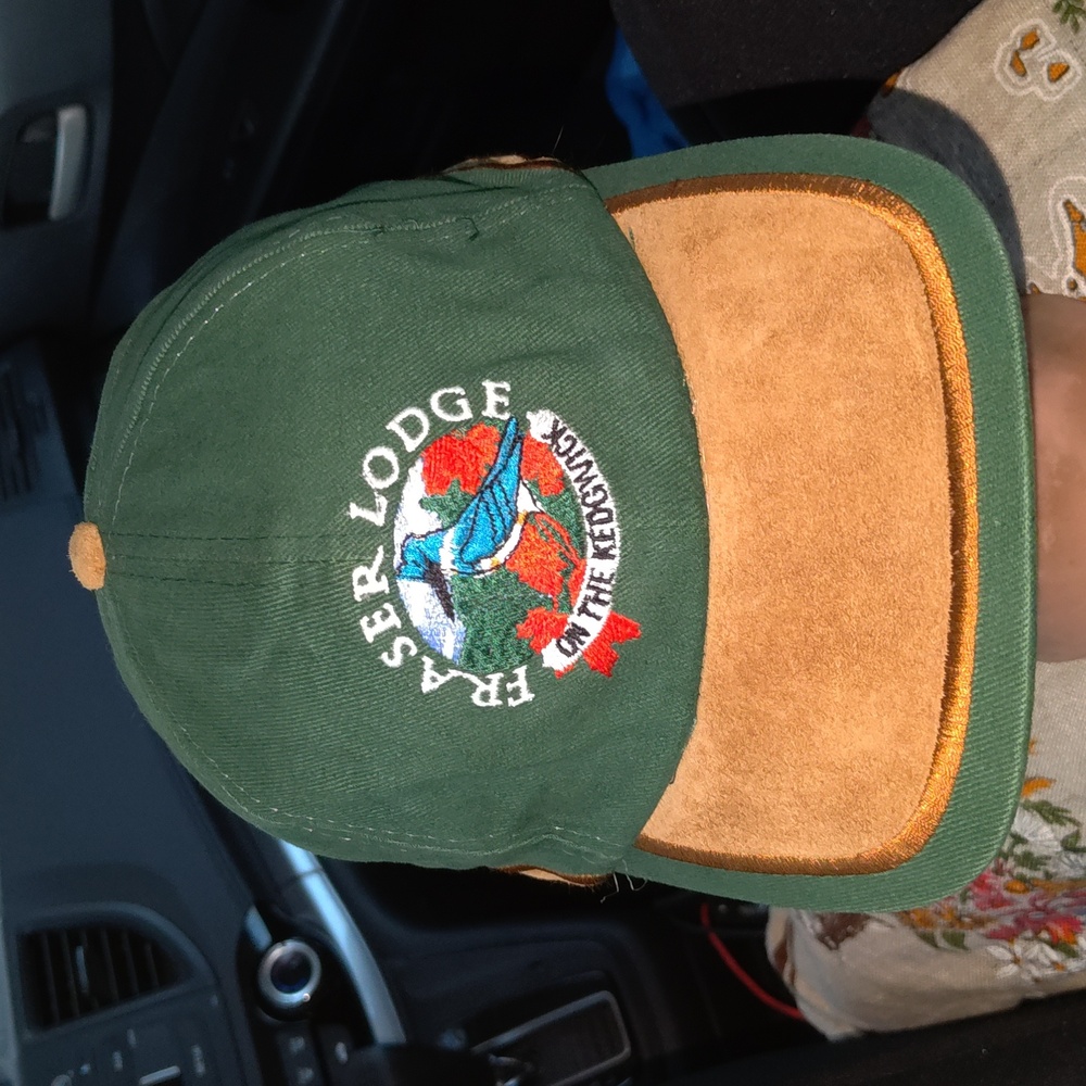 Fraser Company's Fishing Camp On The Kedgwick Embroidered Logo Strapback Cap Hat